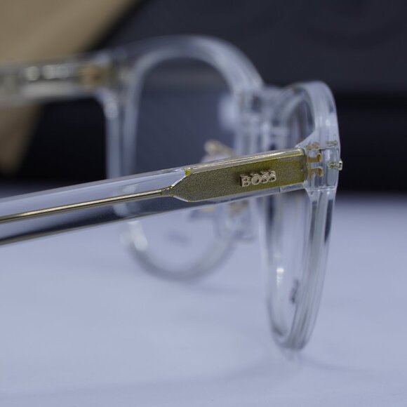 Hugo BOSS 1479/F 0KB7 00 Round Eyeglasses 52mm – Transparent Grey - Picture 9 of 10